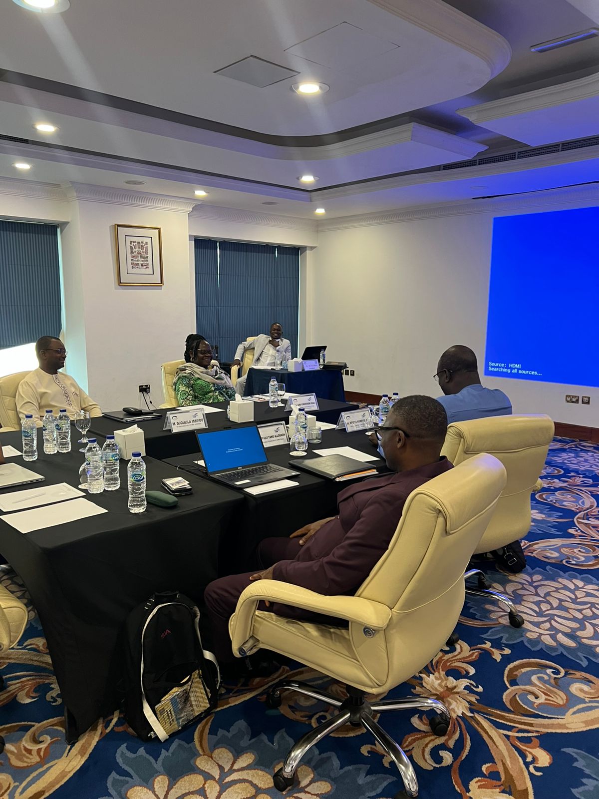 Séminaire en salle à Dubaï avec les cadres de la SAFER Togo